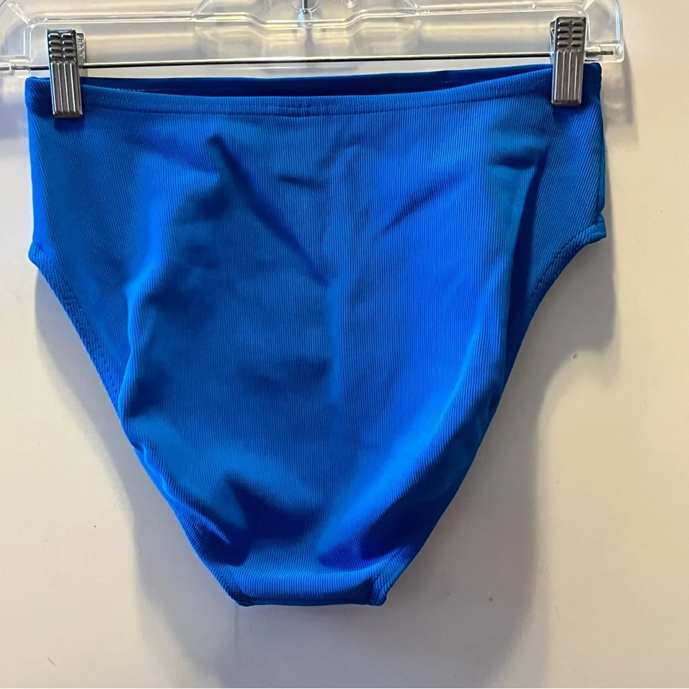 Lands end size 10 blue ribbed bikini bottom - Picture 5 of 6